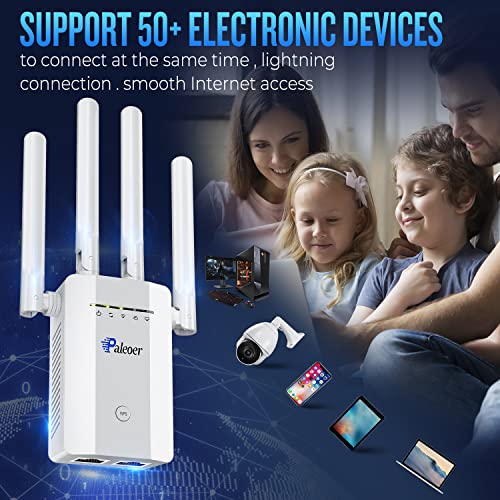 2023 Superboost WiFi Extender Signal Booster Long Range up to 9985sq.ft and 55+ Devices, Wireless Internet Repeater and Signal Amplifier, WAN/LAN Port,4X Faster Access Point,1-Tap Setup - Image 6
