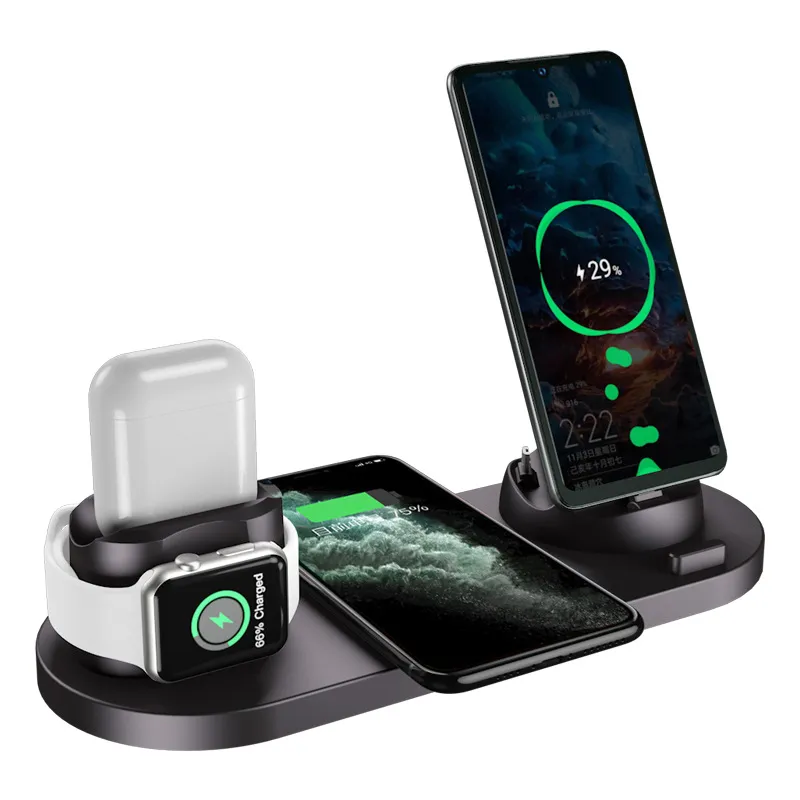 2023 Wireless Charger for iPhone 14/13/12 Fast Charger for iphone Fast Charging Pad Huawei Charging Dock Station 6 in 1 - Image 2