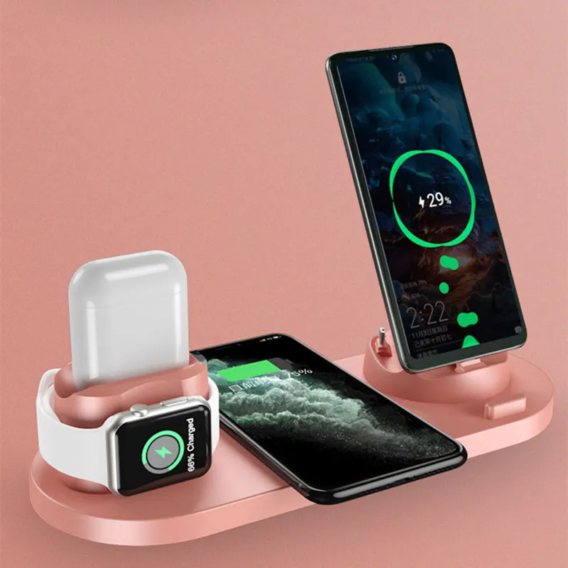 2023 Wireless Charger for iPhone 14/13/12 Fast Charger for iphone Fast Charging Pad Huawei Charging Dock Station 6 in 1 - Image 3