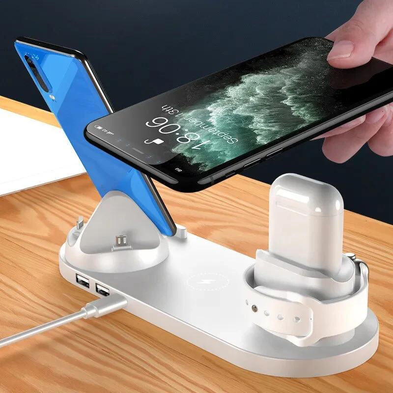 2023 Wireless Charger for iPhone 14/13/12 Fast Charger for iphone Fast Charging Pad Huawei Charging Dock Station 6 in 1 - Image 7