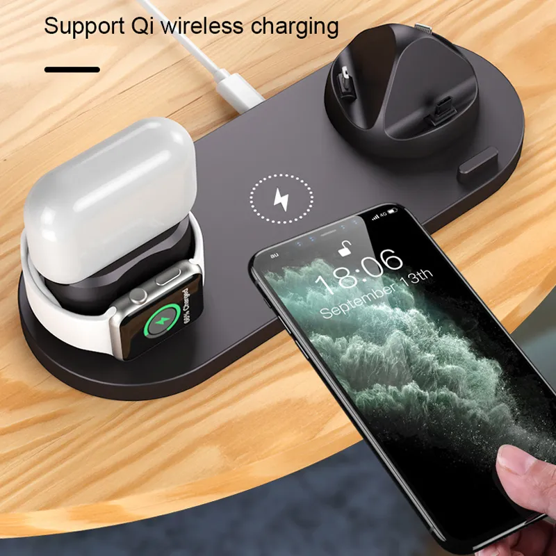 2023 Wireless Charger for iPhone 14/13/12 Fast Charger for iphone Fast Charging Pad Huawei Charging Dock Station 6 in 1 - Image 8