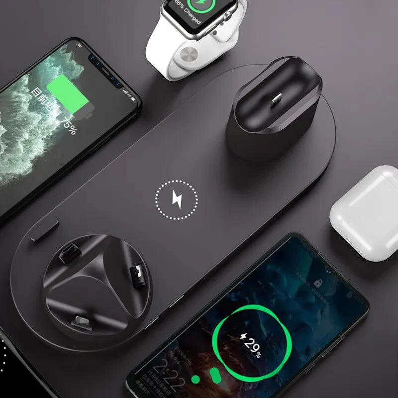 2023 Wireless Charger for iPhone 14/13/12 Fast Charger for iphone Fast Charging Pad Huawei Charging Dock Station 6 in 1 - Image 9
