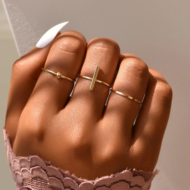 2023 women ring set bague femme matching rings bohemian fashion jewelry - Image 23