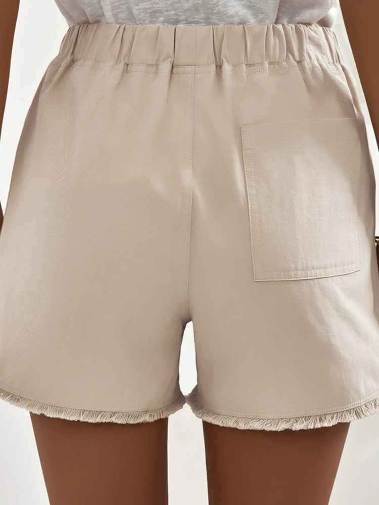 2024 New Arrival Waist-Controlled Lace-up Casual Pants for Women Fashion Summer Pure Color All-Matching Shorts Home Simple Shorts Women - Image 5