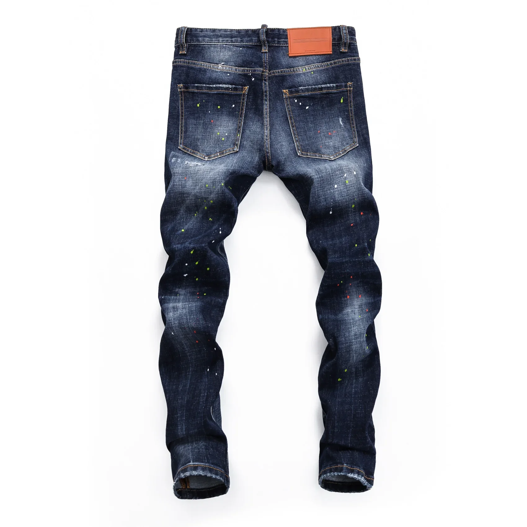 2024Good  HOT NEW D Men Jeans Denim Pants Hole Slim Pencil Trousers  design Classics Fashionable d jeans for men - Image 3
