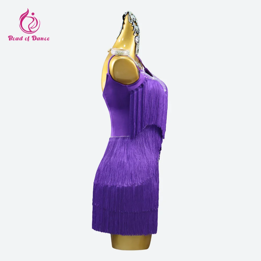 2025 Dress For Dance Parties Dancewear Women's Latin Dance Suit Sexy Clothing Kids Fringed Skirt Practice Ballroom Costume Stage - Image 3