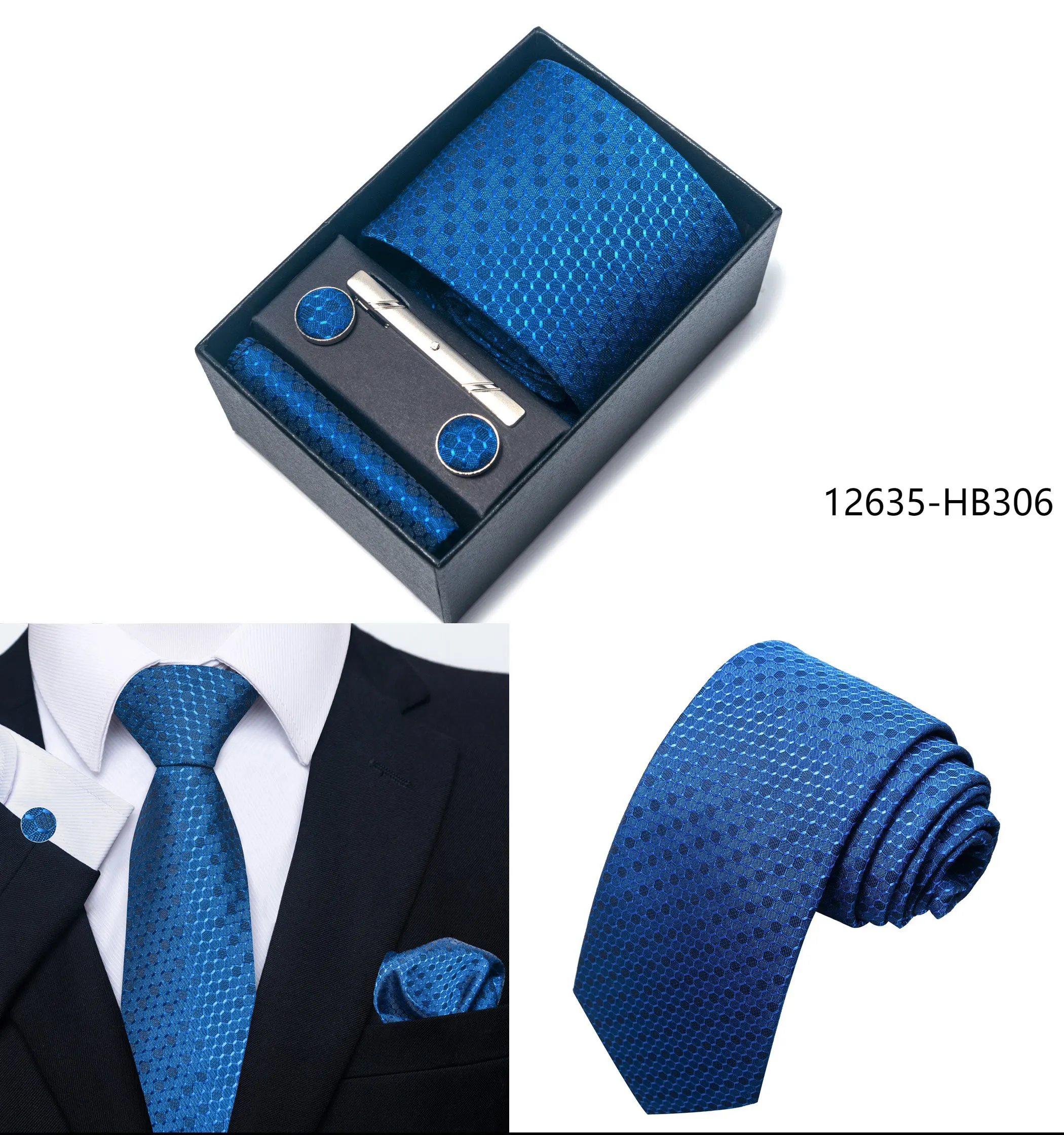 2025 New Design Fashion Brown Paisley Tie Handkerchief Cufflink Set For Men Necktie Clothing Accessories Birthday Present - Image 25