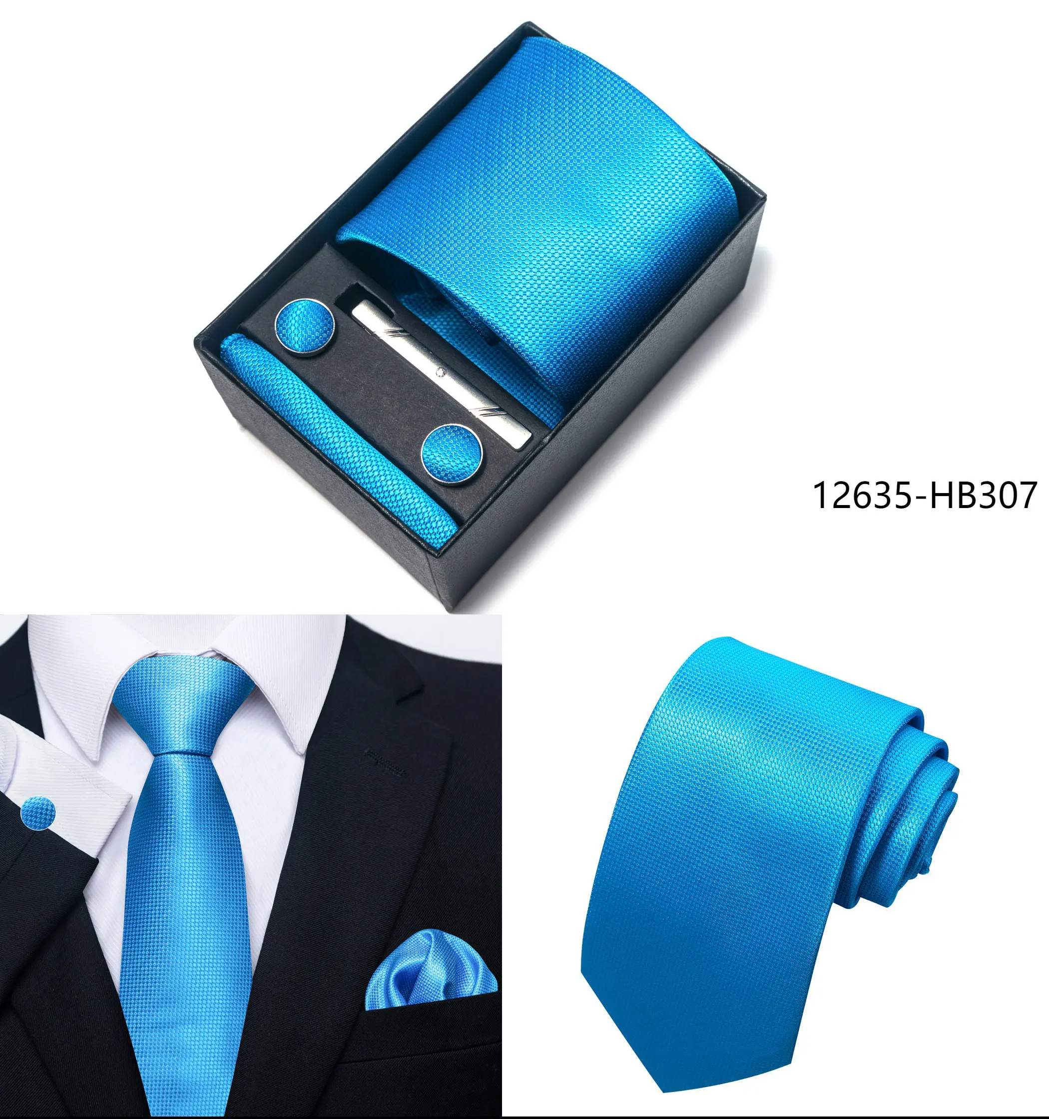 2025 New Design Fashion Brown Paisley Tie Handkerchief Cufflink Set For Men Necktie Clothing Accessories Birthday Present - Image 26