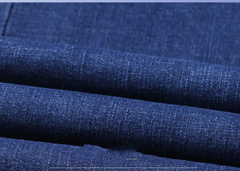 2025 Spring Autumn New Men's Jeans Casual Straight Stretch Fashion Classic Blue Black Work Denim Trousers Male Brand Clothing - Image 8