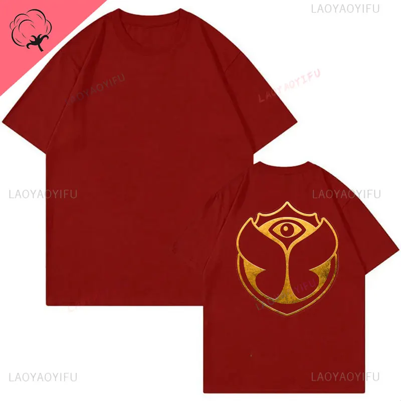 2025 Tomorrowlands Music EDC Electric Syllabic Wear Around The Disco Clothes Pure Cotton Man Women T-shirt Round Collar Tops - Image 15