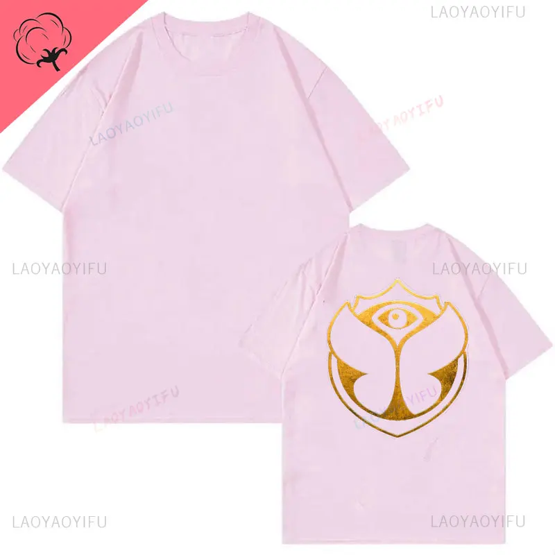 2025 Tomorrowlands Music EDC Electric Syllabic Wear Around The Disco Clothes Pure Cotton Man Women T-shirt Round Collar Tops - Image 31