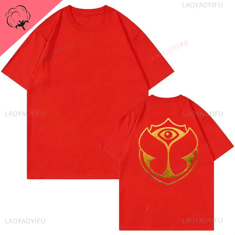 2025 Tomorrowlands Music EDC Electric Syllabic Wear Around The Disco Clothes Pure Cotton Man Women T-shirt Round Collar Tops - Image 33