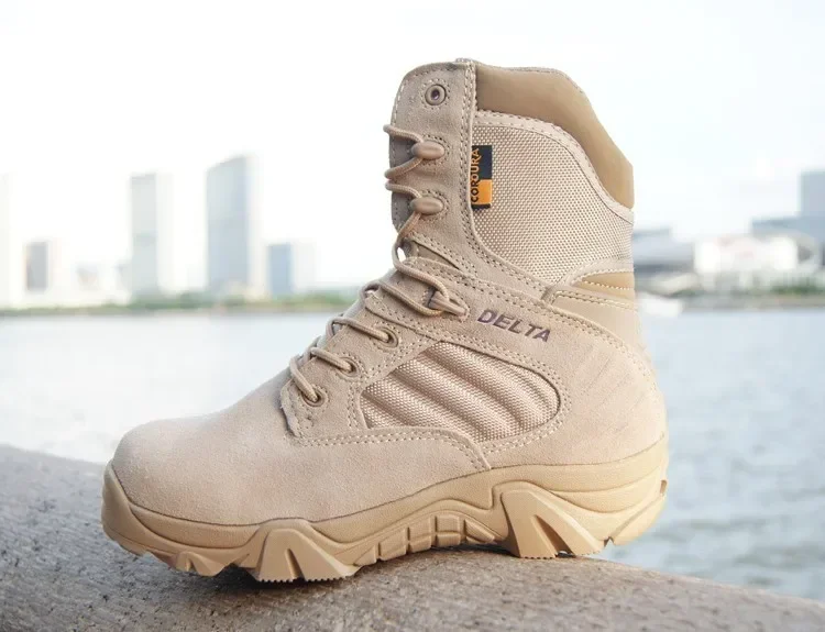 2025 Winter Men Boots Tactical Special Force Waterproof Leather Desert Work Shoes Men's Combat Ankle Boot - Image 10