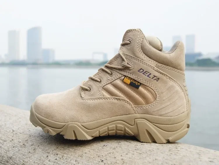 2025 Winter Men Boots Tactical Special Force Waterproof Leather Desert Work Shoes Men's Combat Ankle Boot - Image 8
