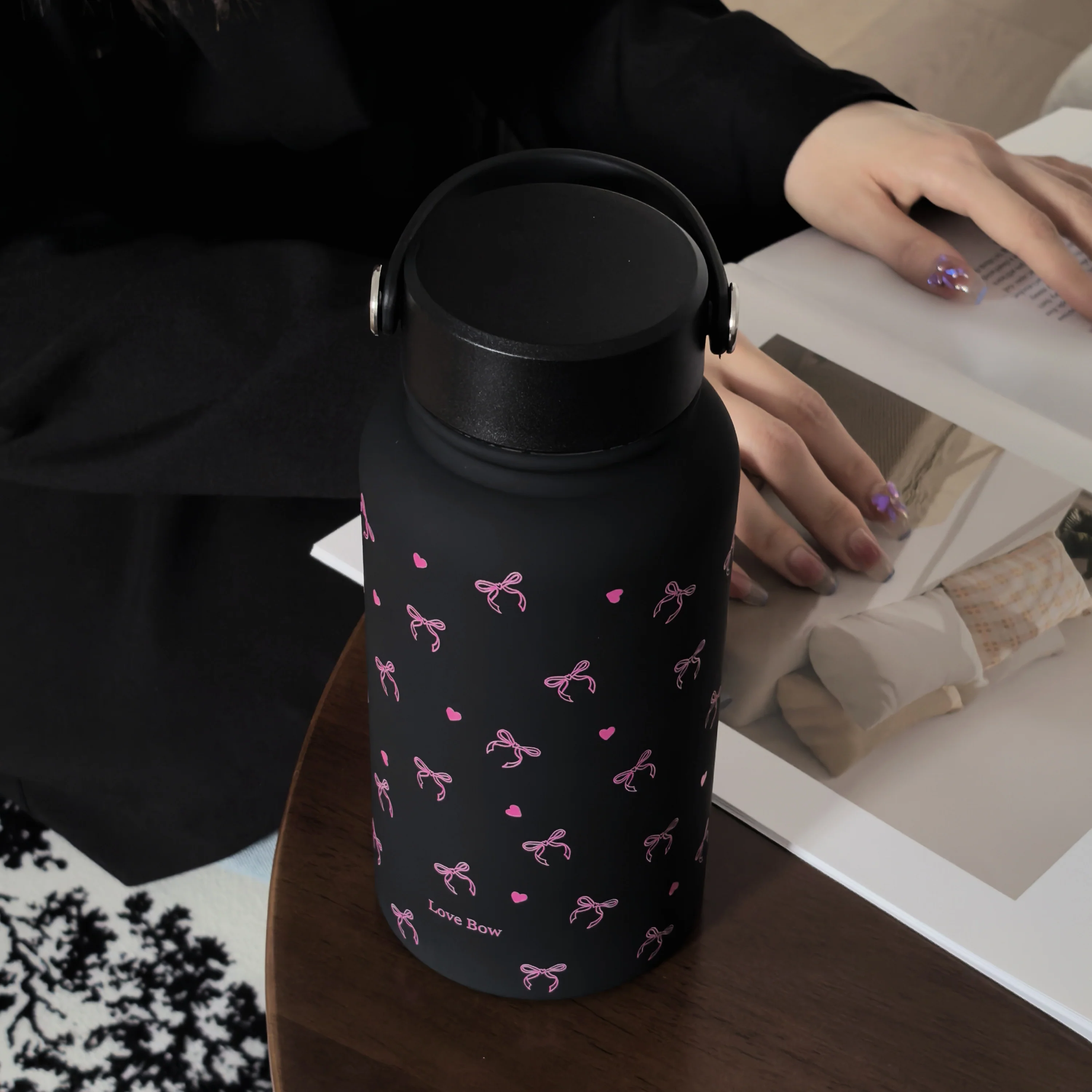 22oz 650ml Insulated Stainless Steel Water Bottle - Sports Water Bottles with Silicone Coating, Double-Wall Thermal Insulation, Leak-Proof Design, Carrying Handle, and Thermal Coffee Cup Function - Ideal for Outdoor Enthusias - Image 2