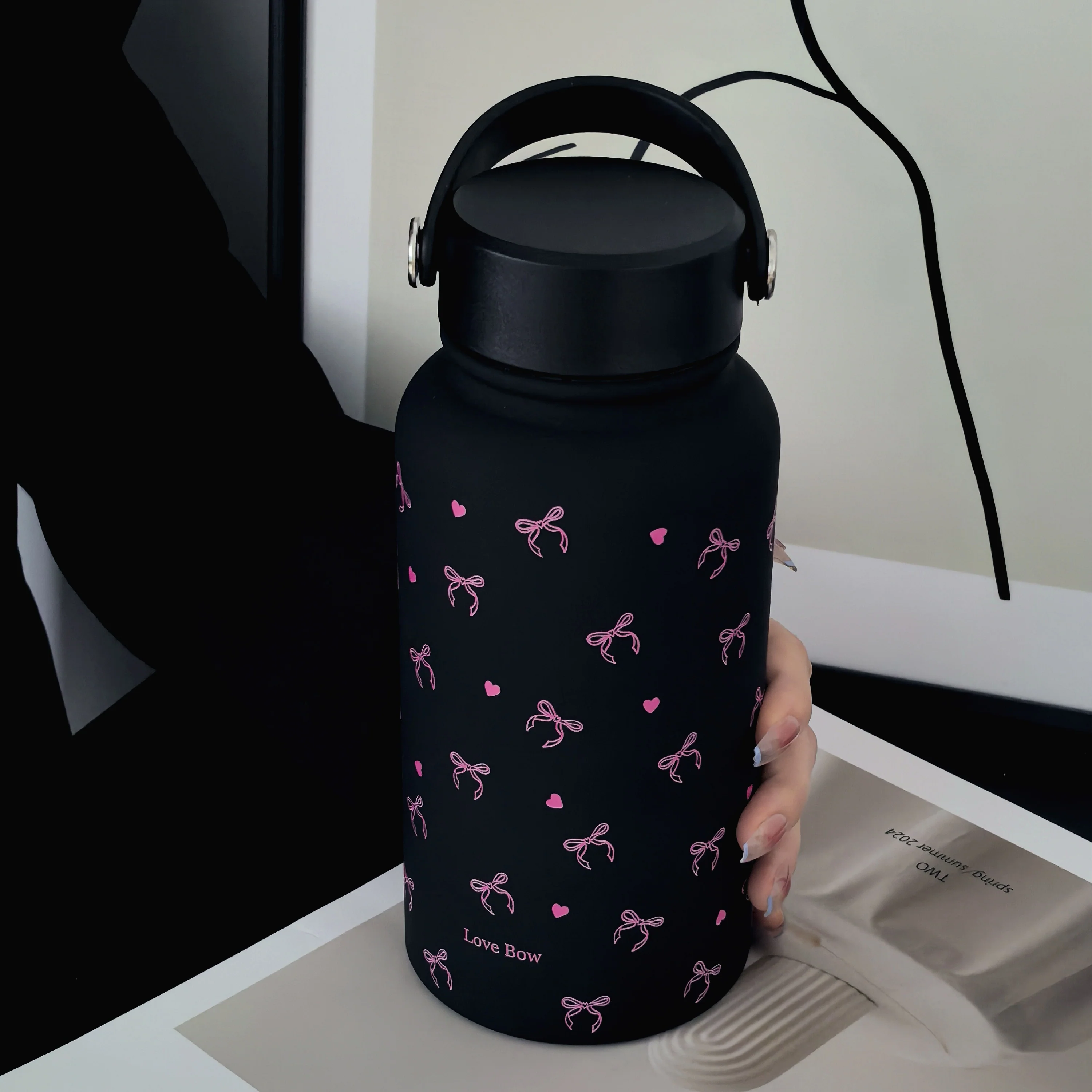 22oz 650ml Insulated Stainless Steel Water Bottle - Sports Water Bottles with Silicone Coating, Double-Wall Thermal Insulation, Leak-Proof Design, Carrying Handle, and Thermal Coffee Cup Function - Ideal for Outdoor Enthusias - Image 6