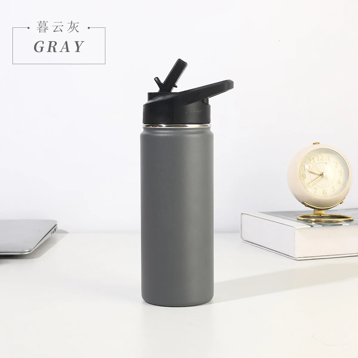 22oz Double Layered 304 Stainless Steel Vacuum Insulated Thermos Sports Water Cup Portable Outdoor Cycling Kettle - Image 7