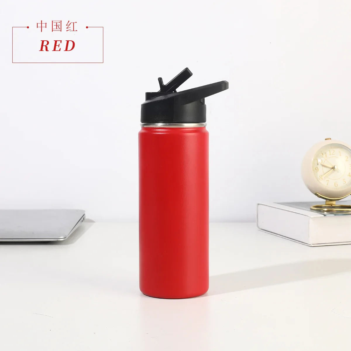 22oz Double Layered 304 Stainless Steel Vacuum Insulated Thermos Sports Water Cup Portable Outdoor Cycling Kettle - Image 9