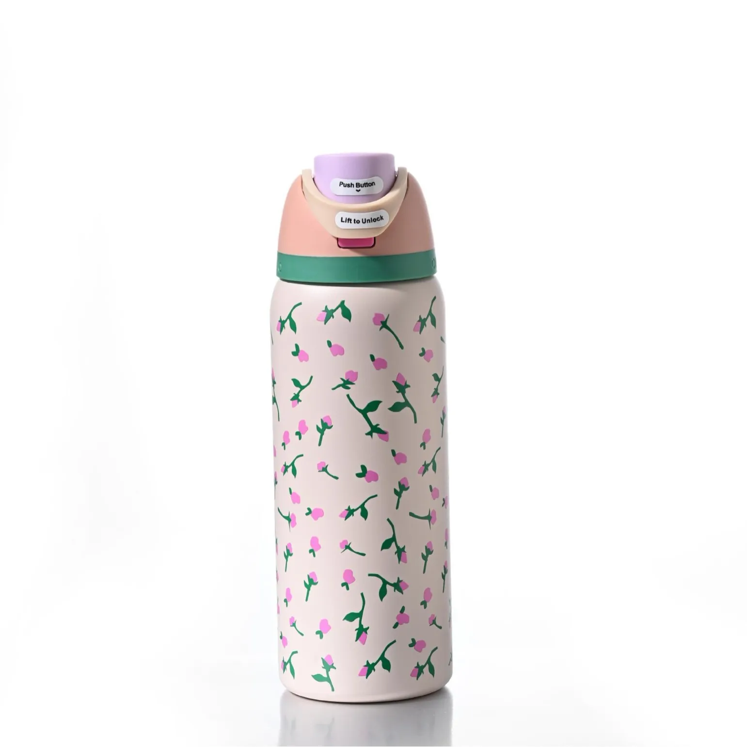 24oz Stainless Steel Insulated Cup with Straw Vacuum Thermos Mug for Coffee Iced Drinks Hot/Cold Double Wall Tumbler - Image 10