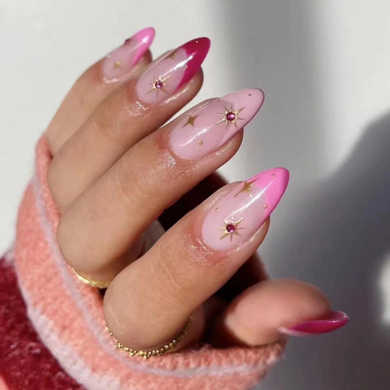 24Pcs Detachable Almond False Nails with Pearl Decoration Elegant Designs French Fake Nails Full Nail Art Tips Press On Nails - Image 31