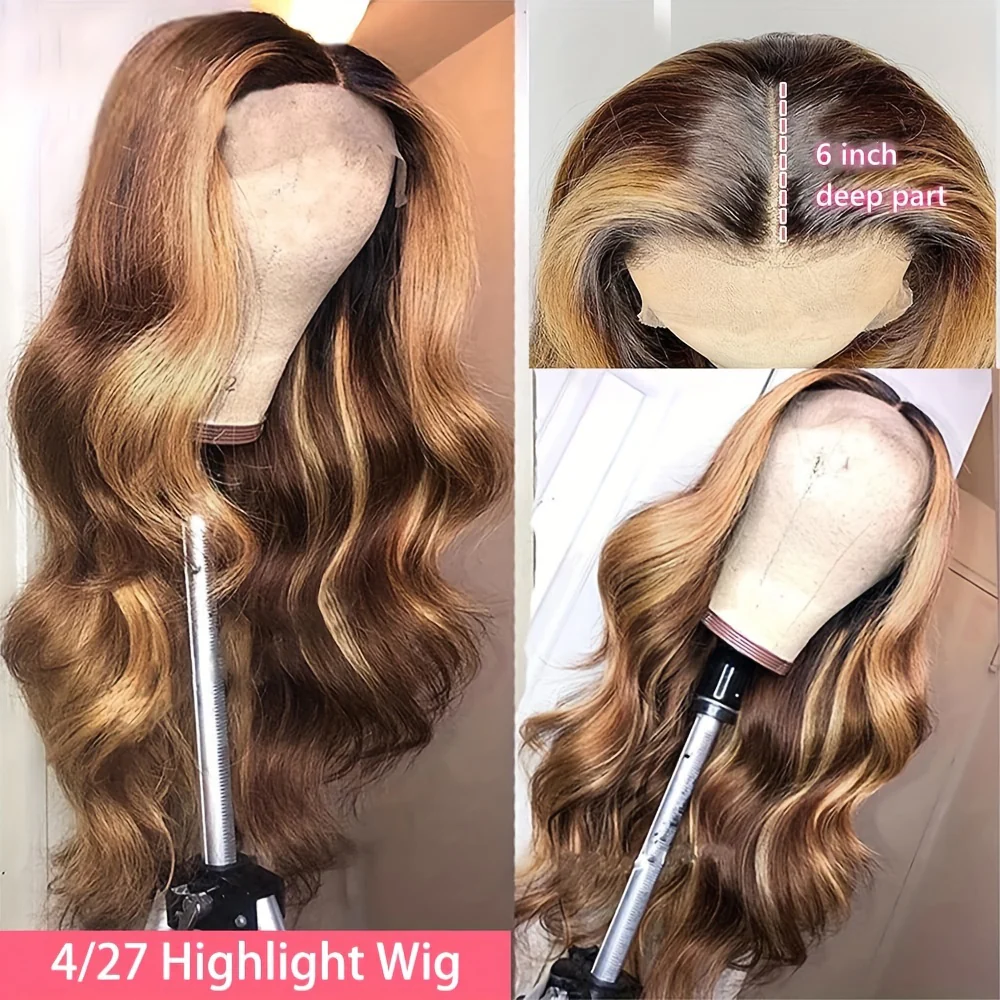 250% Density Ultra-Lush Honey Blonde Body Wave Wig - 13x6x1 T-Part Remy Human Hair with Pre-Plucked Natural Hairline & Baby Hair - Image 5