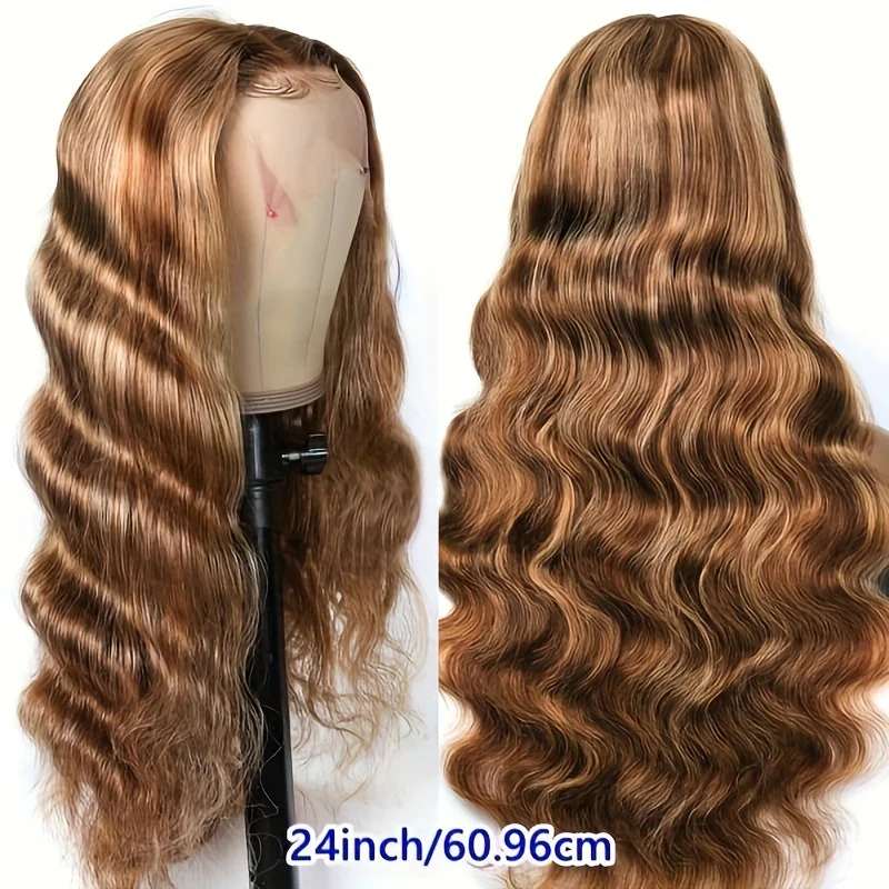 250% Density Ultra-Lush Honey Blonde Body Wave Wig - 13x6x1 T-Part Remy Human Hair with Pre-Plucked Natural Hairline & Baby Hair - Image 4