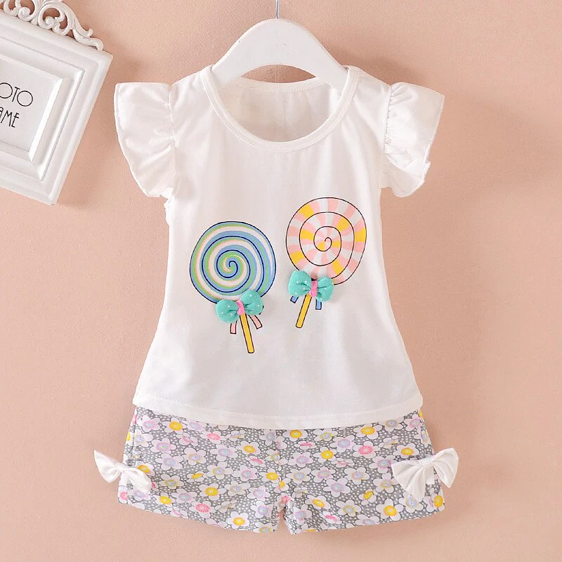 2PCS Girls Outfits Baby Girl Clothes for Kids Clothing Toddler Children's Jogging Cartoon Casual Sports Suit Children Kids Suits - Image 10
