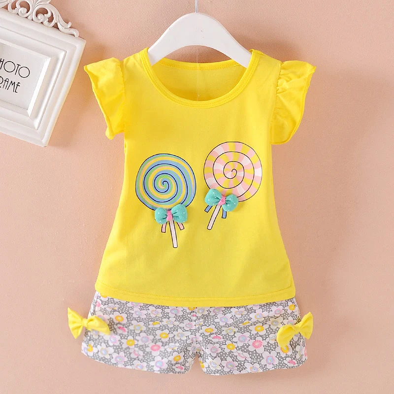 2PCS Girls Outfits Baby Girl Clothes for Kids Clothing Toddler Children's Jogging Cartoon Casual Sports Suit Children Kids Suits - Image 11