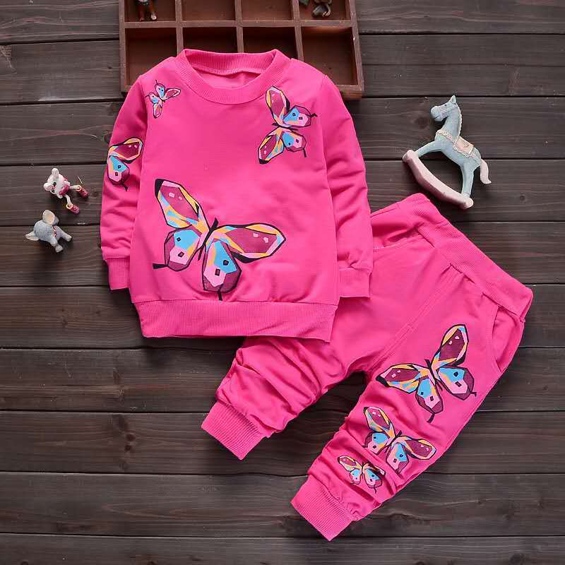2PCS Girls Outfits Baby Girl Clothes for Kids Clothing Toddler Children's Jogging Cartoon Casual Sports Suit Children Kids Suits - Image 12