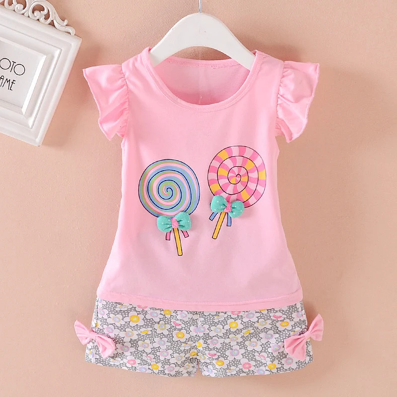 2PCS Girls Outfits Baby Girl Clothes for Kids Clothing Toddler Children's Jogging Cartoon Casual Sports Suit Children Kids Suits - Image 13