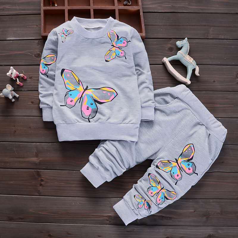 2PCS Girls Outfits Baby Girl Clothes for Kids Clothing Toddler Children's Jogging Cartoon Casual Sports Suit Children Kids Suits - Image 3
