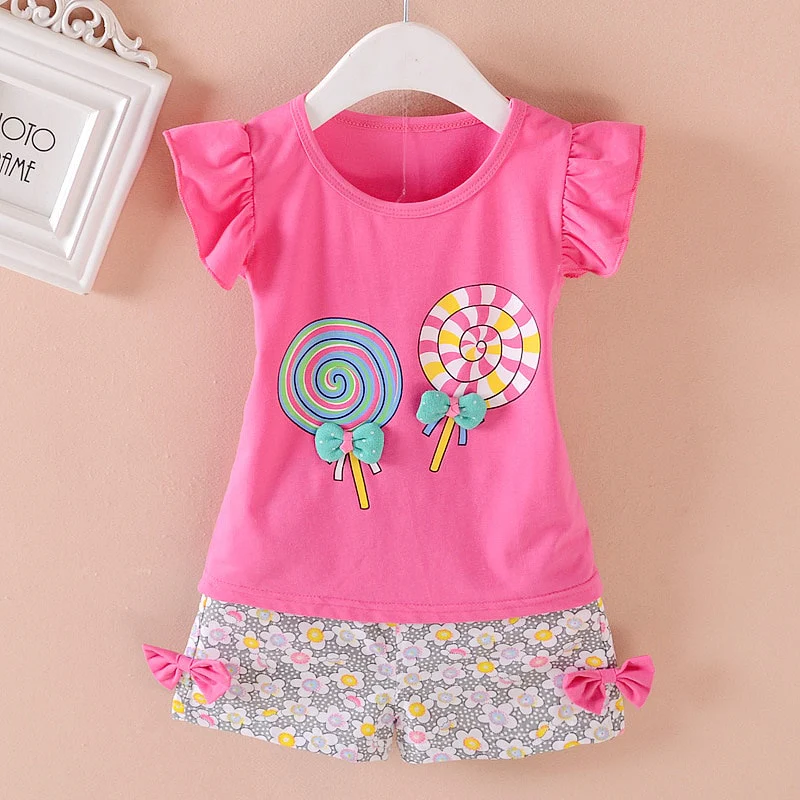 2PCS Girls Outfits Baby Girl Clothes for Kids Clothing Toddler Children's Jogging Cartoon Casual Sports Suit Children Kids Suits - Image 9