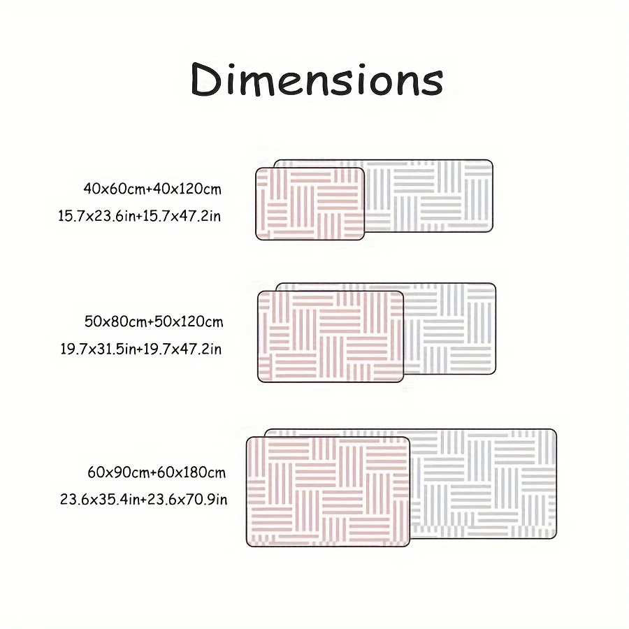 2pcs Halloween Kitchen Mats - Witch & Gothic Design, Anti-Slip, Machine Washable Polyester Rugs for Home Decor and Party - Image 3