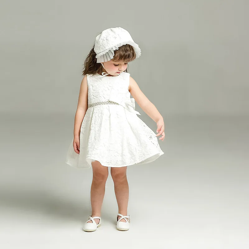 2pcs /Set Baby Girl Dress 3-24 Months Infant Formal Dresses For Birthday&Wedding Occasion Christening Gowns Baptism Clothes TS46 - Image 3