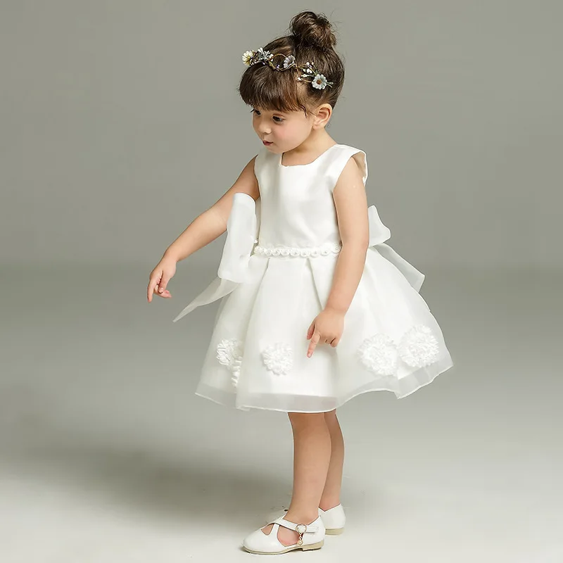 2pcs /Set Baby Girl Dress 3-24 Months Infant Formal Dresses For Birthday&Wedding Occasion Christening Gowns Baptism Clothes TS46 - Image 4