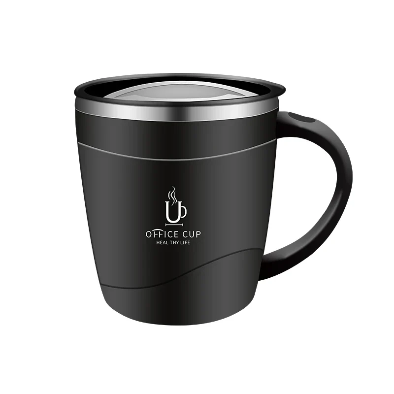 304 Stainless Steel Coffee Cup Mug With Lid Insulated Coffee Mug Double Wall Coffee Tumbler With Handle Heat-resistant Drinkware - Image 7