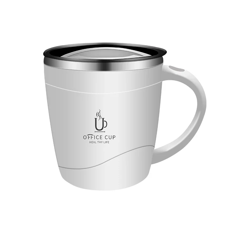 304 Stainless Steel Coffee Cup Mug With Lid Insulated Coffee Mug Double Wall Coffee Tumbler With Handle Heat-resistant Drinkware - Image 8