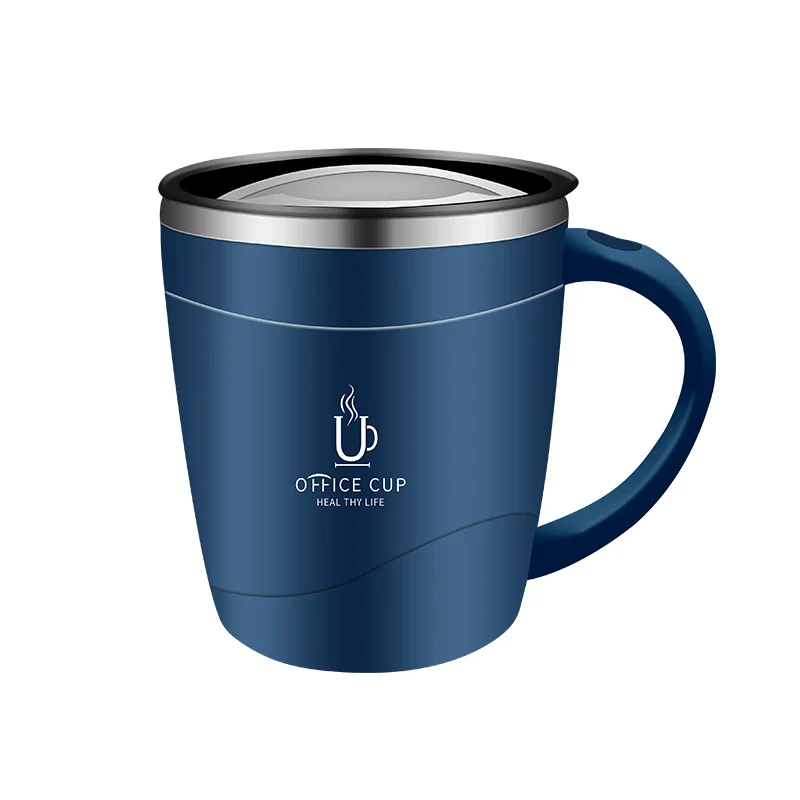 304 Stainless Steel Coffee Cup Mug With Lid Insulated Coffee Mug Double Wall Coffee Tumbler With Handle Heat-resistant Drinkware - Image 9