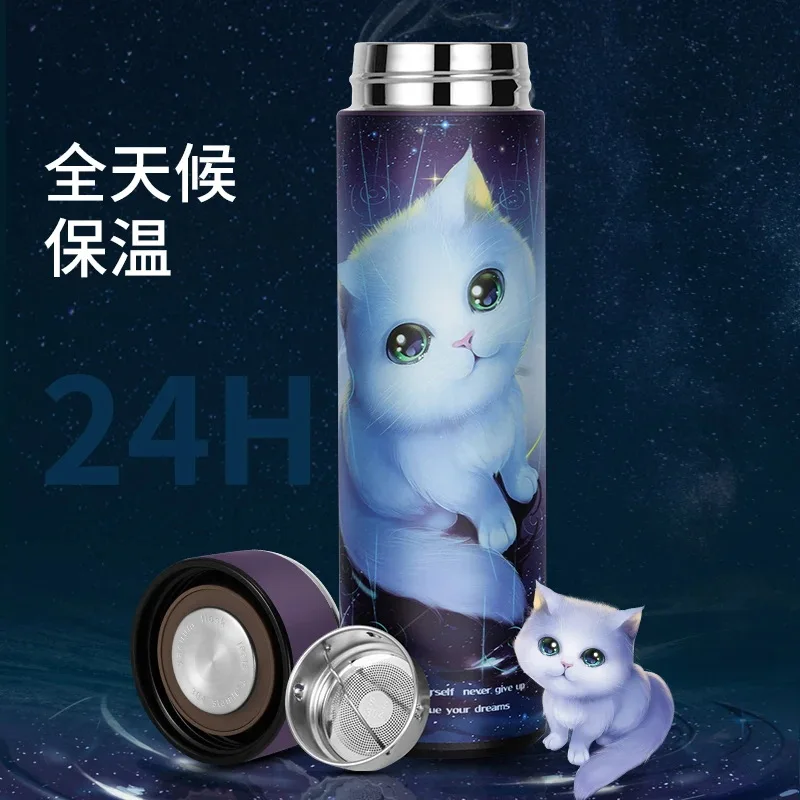 304 stainless steel insulated and cold insulated vacuum insulated cup for male and female students, tea water cup, creative cup - Image 3