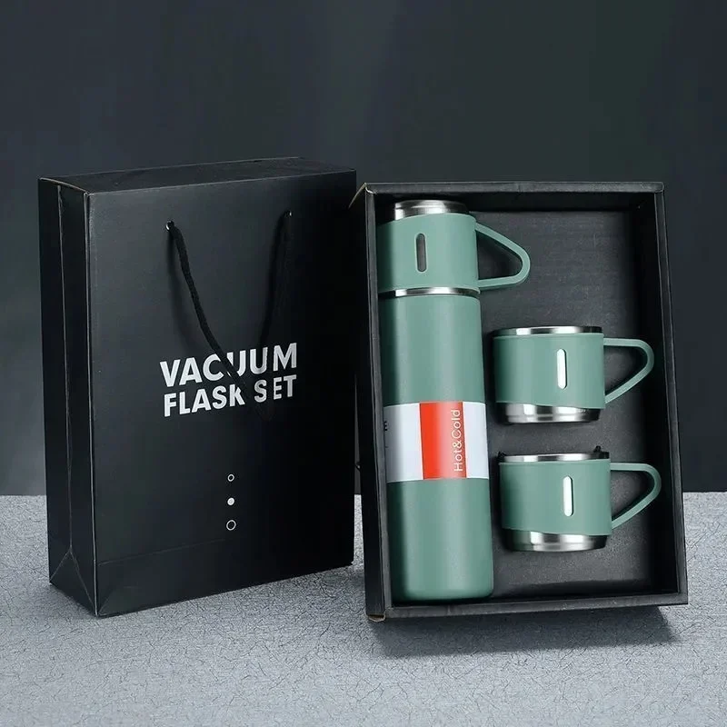 304 stainless steel insulated cup, three-lid business gift cup, gift box water cup - Image 10