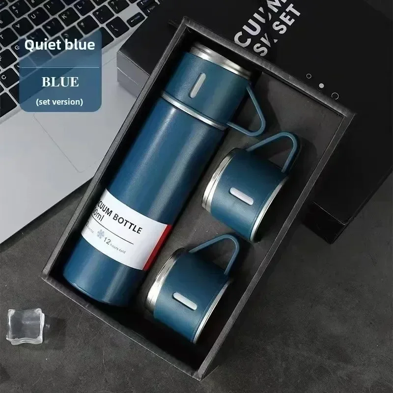 304 stainless steel insulated cup, three-lid business gift cup, gift box water cup - Image 11
