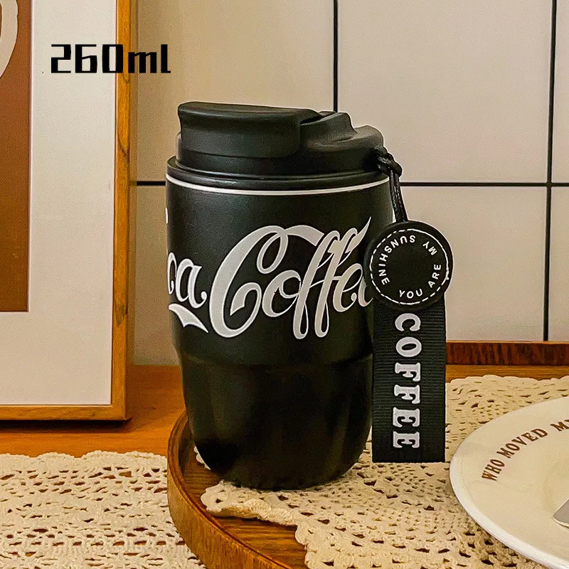304 Stainless Steel Insulated Cup Women Men Water Bottles Coffee Cup Gift Portable Dual Drink Office Cup Coca-cola fashion 2024 - Image 7