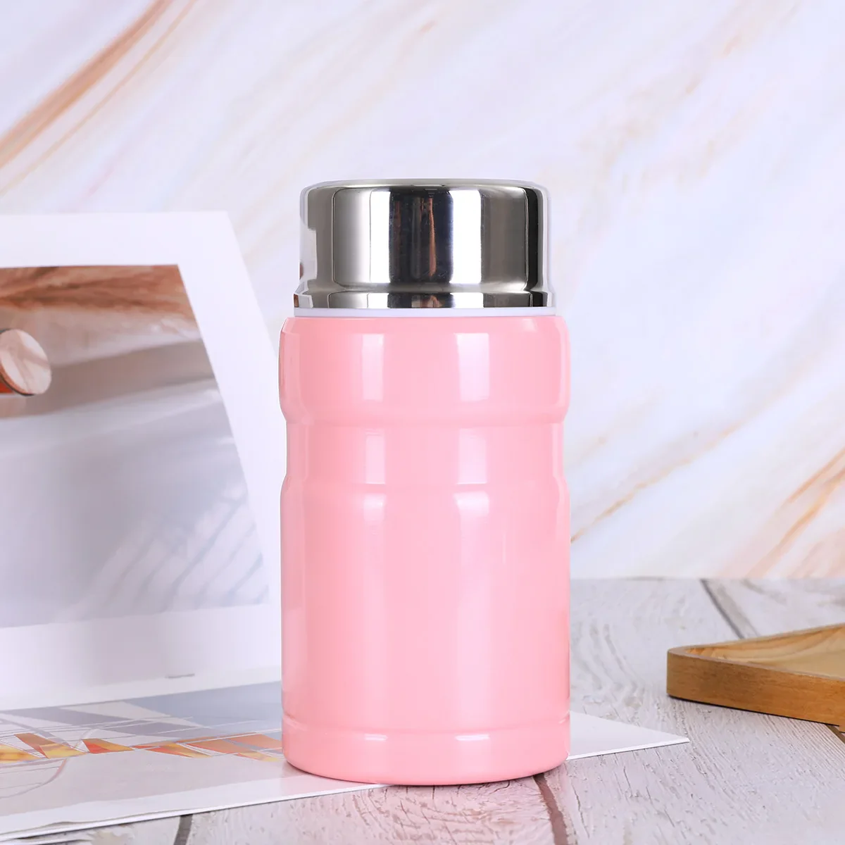 304 Stainless Steel Stew Beaker, Large Capacity Insulated Cup, Portable Student Office Worker Insulated Lunch Box. - Image 5