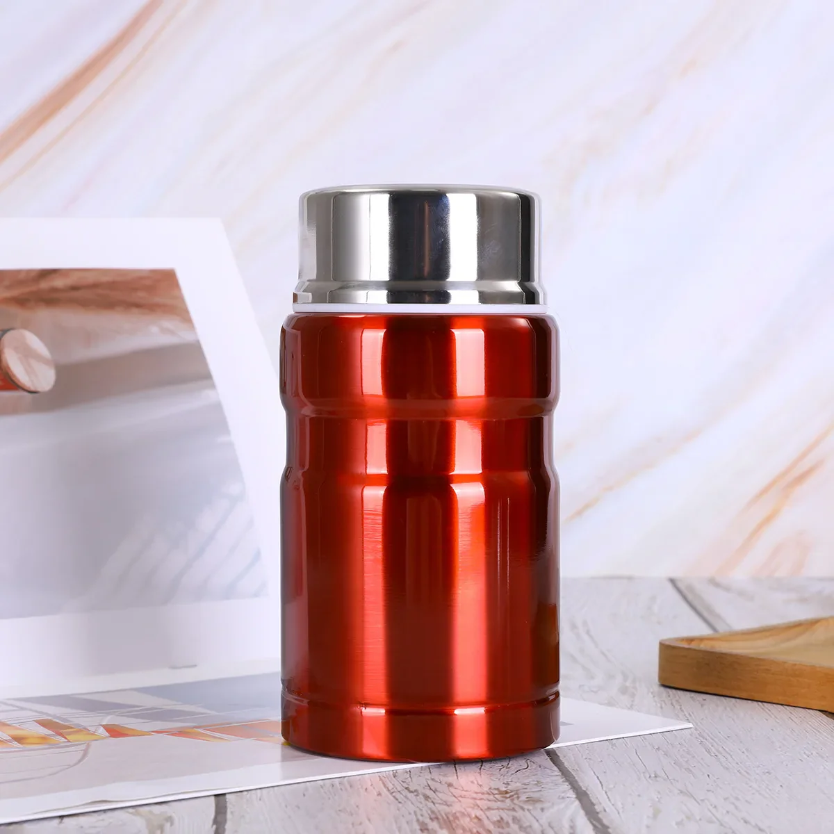 304 Stainless Steel Stew Beaker, Large Capacity Insulated Cup, Portable Student Office Worker Insulated Lunch Box. - Image 8