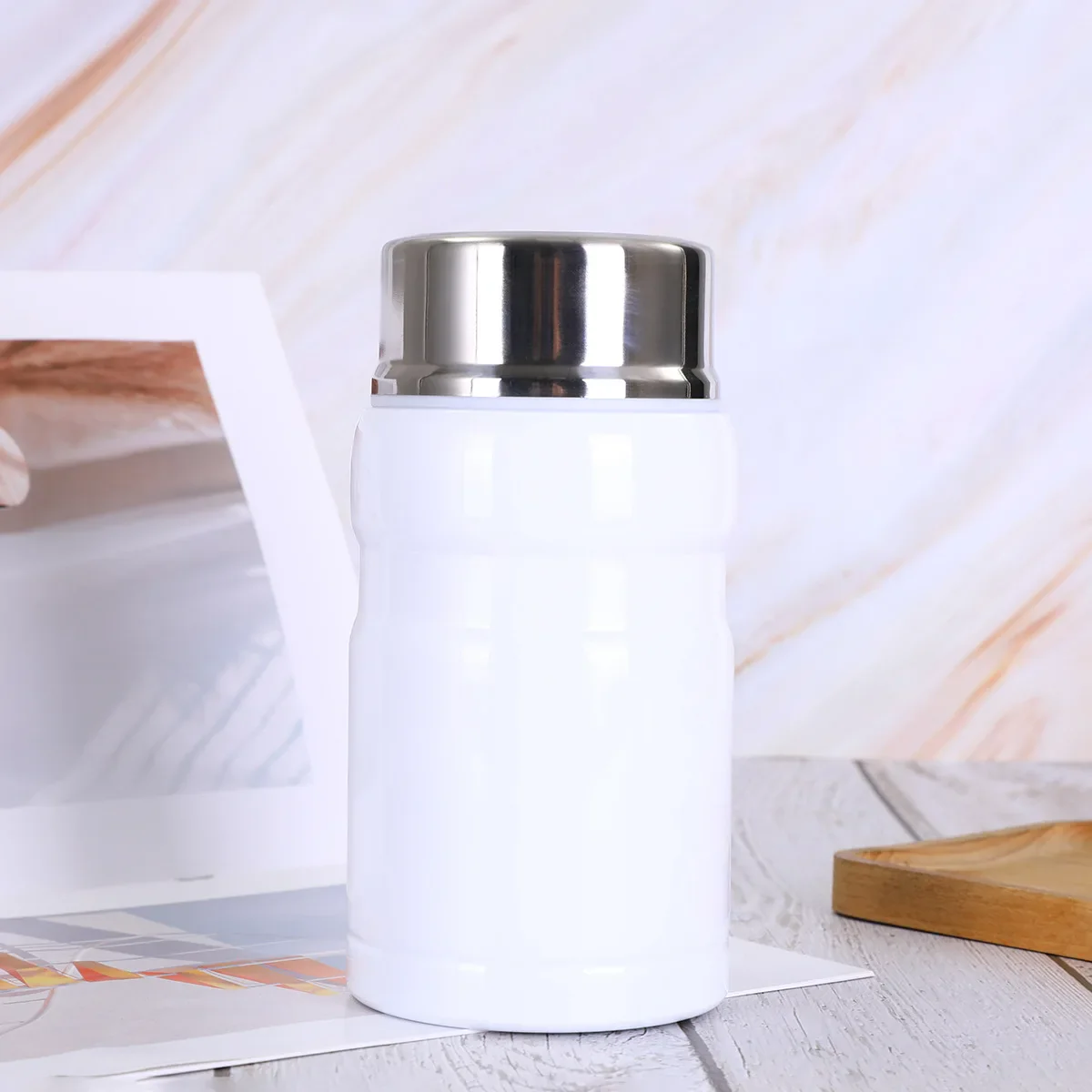 304 Stainless Steel Stew Beaker, Large Capacity Insulated Cup, Portable Student Office Worker Insulated Lunch Box. - Image 9