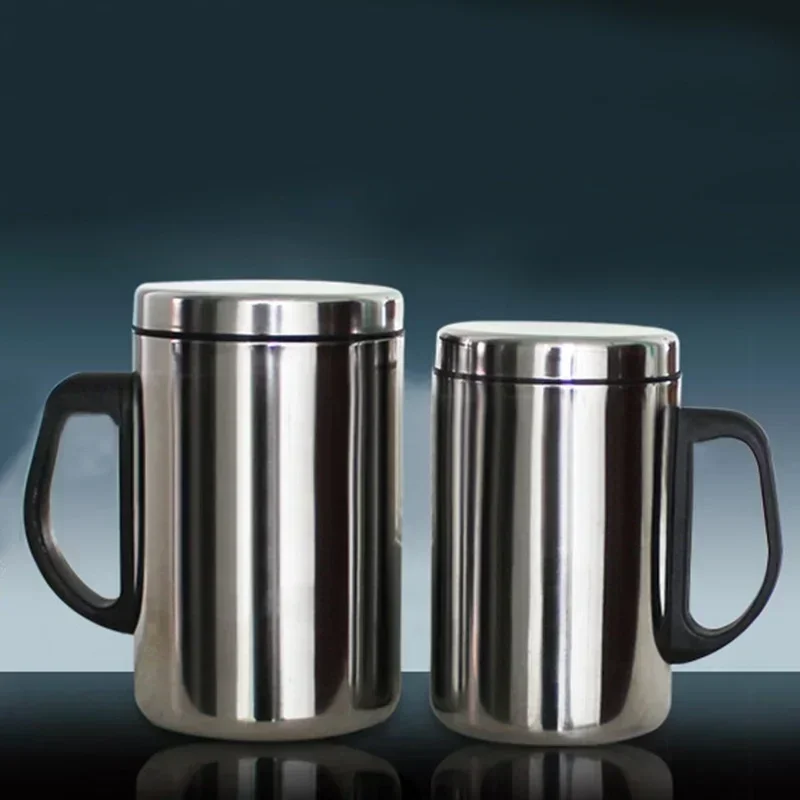 350/500ml Double Wall Anti Scalding Coffee Mug Insulated Portable Stainless Drink Cup Drinking Steel Polishing Beer Tea Juice - Image 3