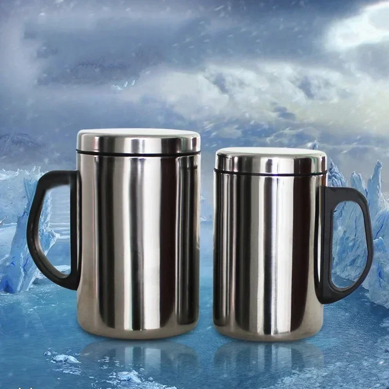 350/500ml Double Wall Anti Scalding Coffee Mug Insulated Portable Stainless Drink Cup Drinking Steel Polishing Beer Tea Juice - Image 7