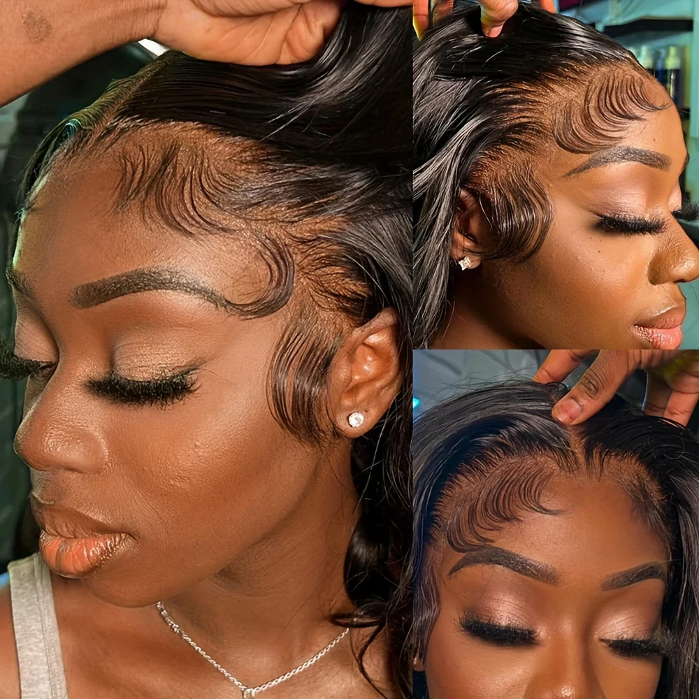 360 Lace Front Wigs Pre Plucked 150% Density Human Hair 360 HD Lace Frontal Wigs Body Wave Wig For Women With Baby Hair Natural Color (16-34 Inch, Natural Color) - Image 6