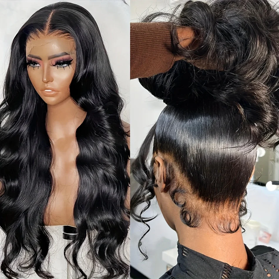 360 Lace Front Wigs Pre Plucked 150% Density Human Hair 360 HD Lace Frontal Wigs Body Wave Wig For Women With Baby Hair Natural Color (16-34 Inch, Natural Color) - Image 3