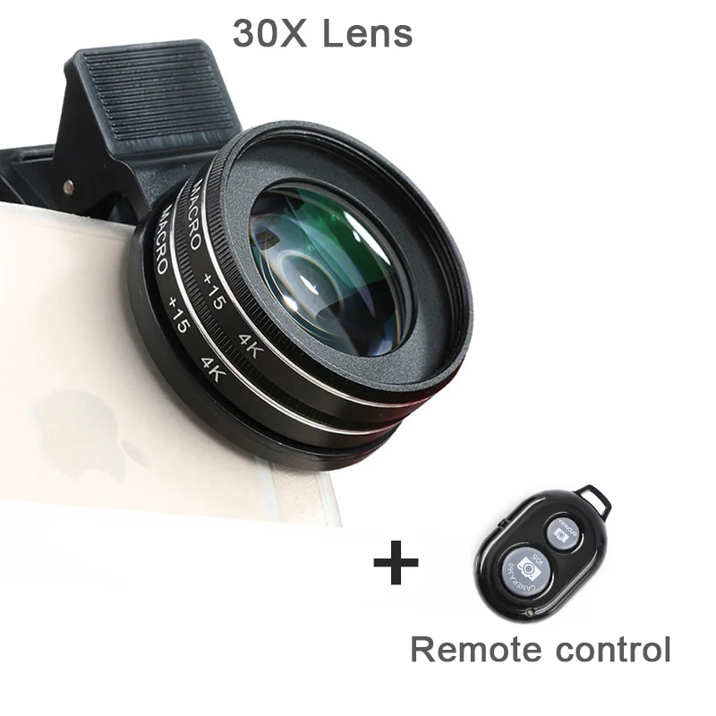 37MM 15X Macro Lens 4K HD Professional Photography Phone Camera Lens for Eyelashes Diamond Jewelry 30X Macro Lens for Smartphone - Image 6